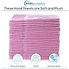 Simpli-Magic Cotton Hand Towels, Pink, (Size: 16 in x 27)