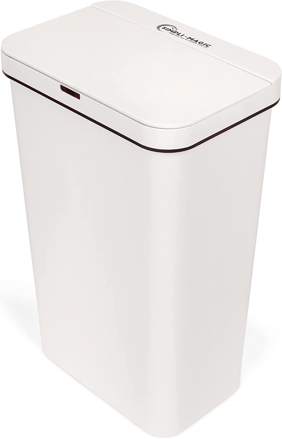 13 Gallon White Trash Can