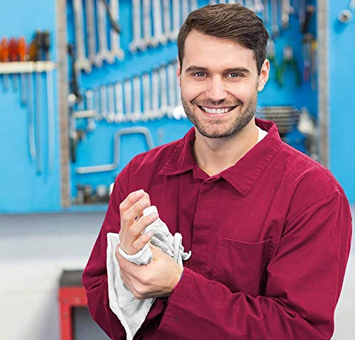 Simpli-Magic Cotton Shop Towels, White, (Size: 14" x 12" - Case of 500) Auto renew