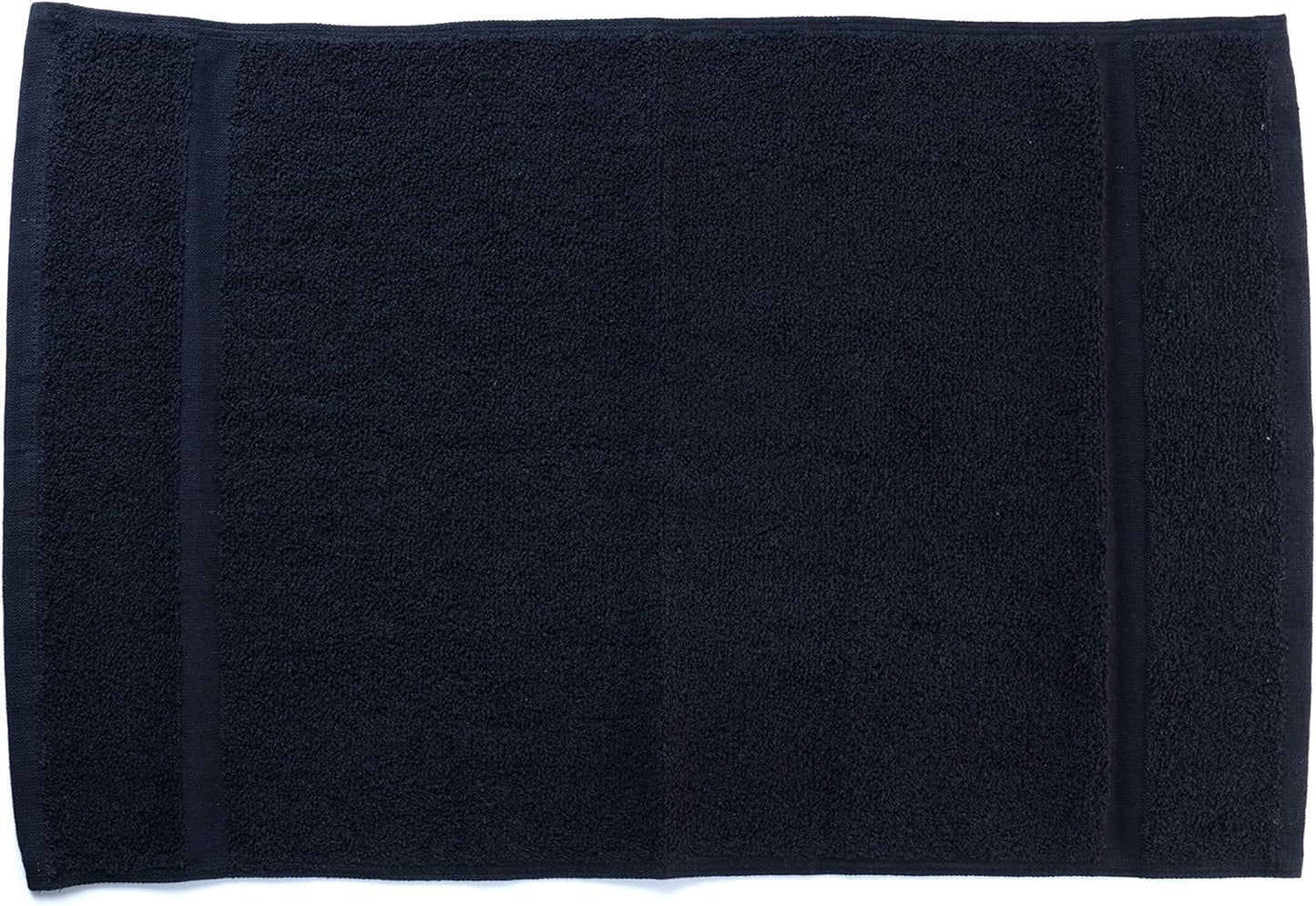 SIMPLI-MAGIC Cotton Hand Towels 16"x27" (12 Pack) – Soft Towels for Bathroom, Kitchen, Salon & Gym (Black)
