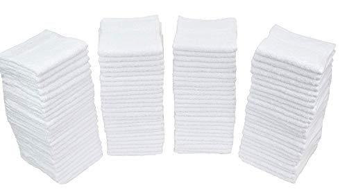 Simpli-Magic Commercial Grade Cleaning Cloths, White (Size: 12" x 12")