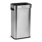 SIMPLI-MAGIC 70 Liter / 18.5 Gallon Soft-Close, Smudge Resistant Open Top Trash Can with Stainless Steel, Sleek Finish