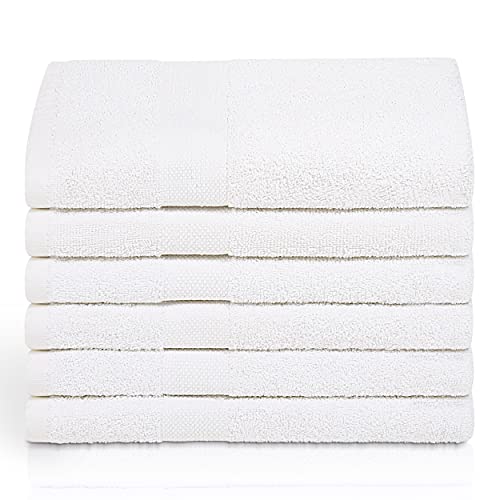Simpli-Magic Cotton Bath Towels, White (Size: 25" x 50")