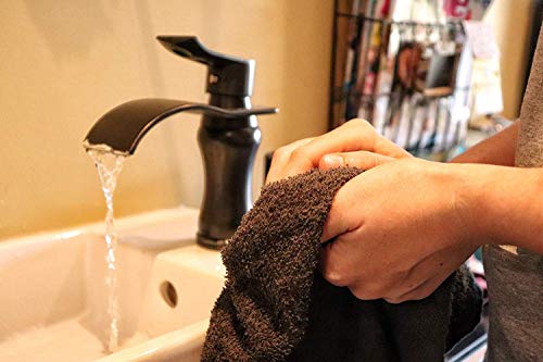 Simpli-Magic Cotton Hand Towels, Gray (Size: 16" x 27")