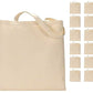 Simpli-Magic Canvas Tote Bags, 13" x 15", Pack of 15, Natural