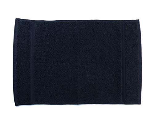 Simpli-Magic Cotton Hand Towels, Black, Not Bleach Proof (Size: 16" x 27")