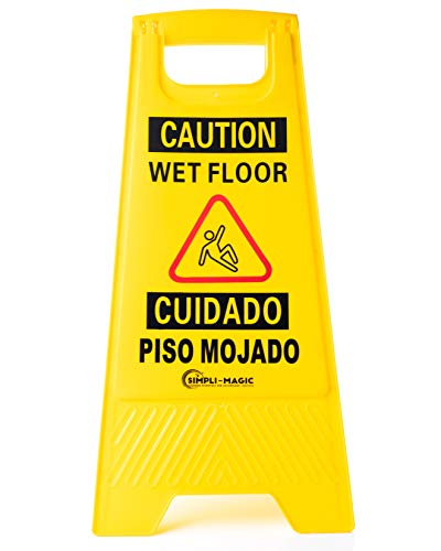 Simpli-Magic  Wet Floor Caution Signs, Basic, Yellow, 6 Pack