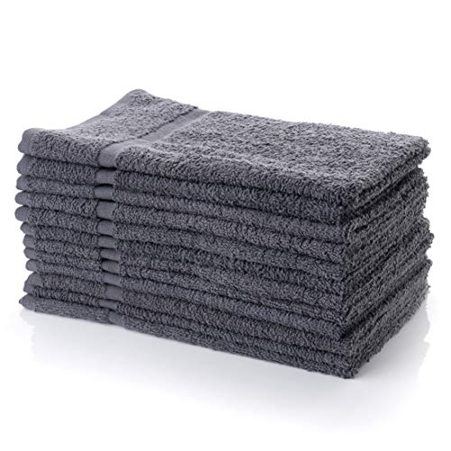 Simpli-Magic Cotton Hand Towels, Gray (Size: 16" x 27")