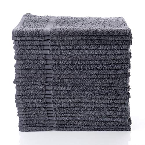 Simpli-Magic Cotton Hand Towels, Gray (Size: 16" x 27")