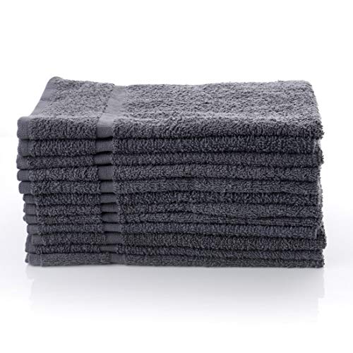 Simpli-Magic Cotton Hand Towels, Gray (Size: 16" x 27")