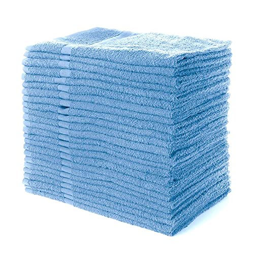 Simpli-Magic Cotton Hand Towels, Blue, (Size: 16" x 27")