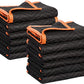 SIMPLI-MAGIC 79522 Heavy Duty Padded Moving Blankets, Orange/Black, 72” x 80”, 6 Pack