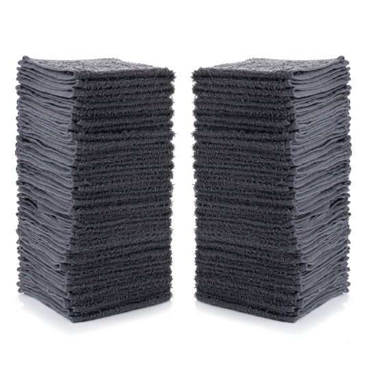 Simpli-Magic Cotton Washcloths, Gray , (Size: 12" x 12" - Case of 480)