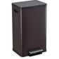 50 Liter / 13.2 Gallon Soft-Close, Smudge Resistant Trash Can with Foot Pedal and Built in Filter- Brown