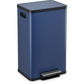 50 Liter / 13.2 Gallon Soft-Close, Smudge Resistant Trash Can with Foot Pedal and Built in Filter- Blue