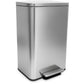 SIMPLI-Magic 13.2 Gallon/50 Liter, Kitchen Trash Can, Stainless Steel, Step-On Garbage Bin with Removable Inner Bucket for Kitchen, Office, and Bedroom