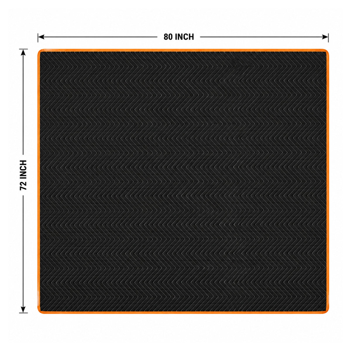 Simpli-Magic 79524 Heavy Duty Padded Moving Blankets, Black/Orange, 72” x 80”, 24 Pack
