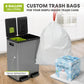 SIMPLI-MAGIC 16 Gallon (60L) Elegant Black Step Trash Can – Dual Compartment Kitchen Garbage Can with Waste & Recycling Bins – Slow-Close Lid, Odor Control, Hands-Free, Premium Stainless Steel