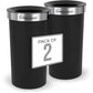 SIMPLI-MAGIC 16 Gallon (60L) Open Top Trash Can – Round Commercial Trash Can – Smudge-Resistant, Easy to Clean, Non-Skid Base, Stainless Steel (2 Pack)
