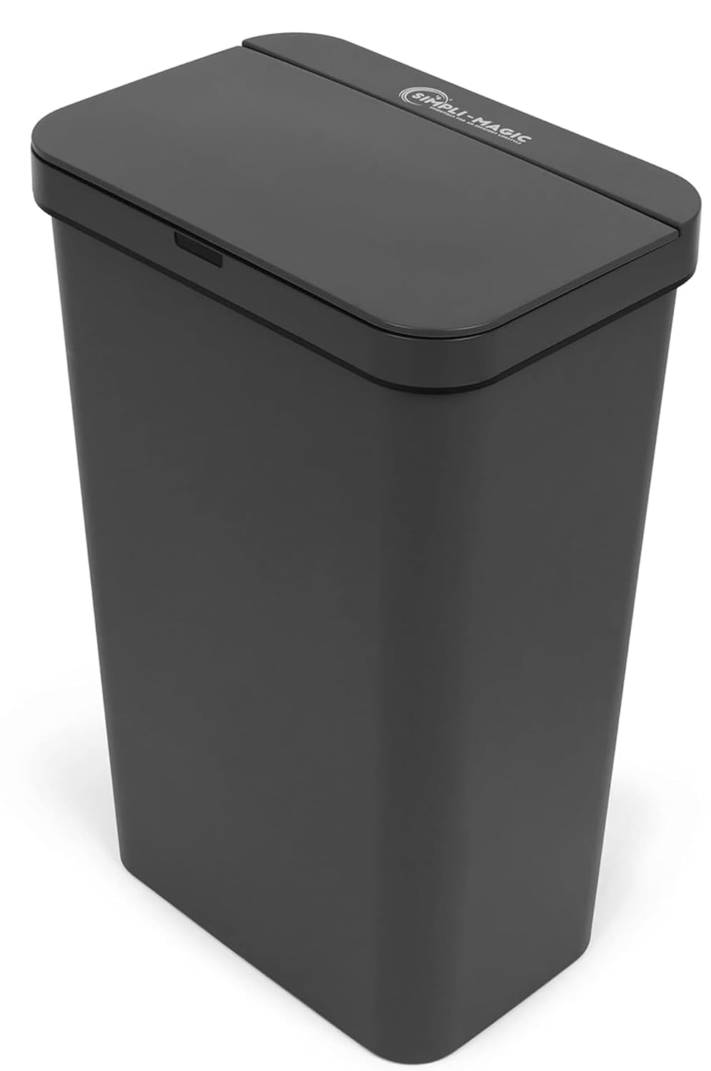 SIMPLI-Magic 13.2 Gallon / 50 Liter Rectangle Kitchen Sensor Trash Can, Touchless Automatic Kitchen Garbage Bin with Soft-Close Lid, Gray