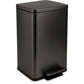 SIMPLI-Magic 13.2 Gallon/50 Liter, Kitchen Trash Can, Stainless Steel, Step-On Garbage Bin with Removable Inner Bucket for Kitchen, Office, and Bedroom, Gunmetal