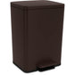 SIMPLI-Magic 13.2 Gallon/50 Liter, Kitchen Trash Can, Stainless Steel, Step-On Garbage Bin with Removable Inner Bucket for Kitchen, Office, and Bedroom, Brown