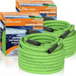Simpli-Magic Garden Hose 100ft x 5/8", Water Hose Heavy Duty, Flexible, Lightweight Hybrid Hose with Grip Handle - 2 Pack