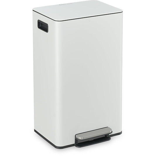 Simpli-Magic 13 Gallon / 50L Step Trash Can, Infinity Edge, Cloud Dancer