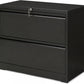 SIMPLI-MAGIC 2 Drawer Metal File Cabinet with Lock, Home Office, Black