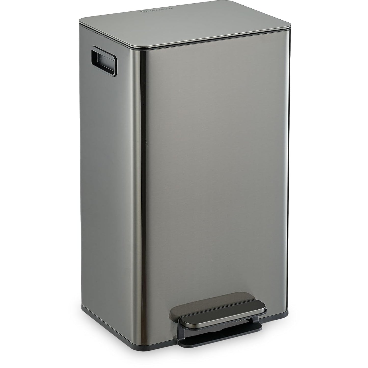 Simpli-Magic 13 Gallon / 50L Step Trash Can, Infinity Edge, Black