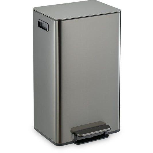 Simpli-Magic 13 Gallon / 50L Step Trash Can, Infinity Edge, Black