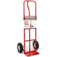 SIMPLI-MAGIC Steel Pneumatic Hand Truck Dolly, 600LBS – Convertible Heavy-Duty Moving Dolly Cart with 10" Wheels – Stable, Smooth Movement, Premium American Red Finish