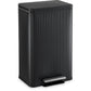 SIMPLI-MAGIC 13 Gallon/50 Liter Black Trash Can Fluted Edge