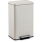 SIMPLI-MAGIC 13 Gallon/50 Liter Cream Trash Can Fluted Edge