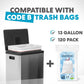 SIMPLI-Magic 13.2 Gallon/50 Liter, Kitchen Trash Can, Stainless Steel, Step-On Garbage Bin with Removable Inner Bucket for Kitchen, Office, and Bedroom