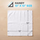 SIMPLI-MAGIC Cotton Terry Towels 13"x13" (50 Pack) – Highly Absorbent Soft Cleaning Rags – Commercial Terry Cloth for Kitchen, Bar, Restaurant (White)