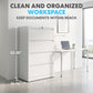 SIMPLI-MAGIC 4 Drawer Lateral Metal File Cabinet with Lock, White