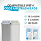 SIMPLI-MAGIC 18.5 Gallon Dual Compartment Open Top Trash Can, Rectangular Stainless Steel Recycling Bin for Kitchen, Office & Commercial Use (40L + 30L / 70L Total Capacity)