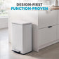 SIMPLI-MAGIC 13 Gallon/50 Liter Cloud Dancer Trash Can Fluted Edge