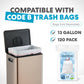 Simpli-Magic 13 Gallon / 50L Step Trash Can, Infinity Edge, Rose Gold