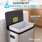 SIMPLI-MAGIC 16 Gallon / 60 Liter Trash Liner (Code D), Tear-Resistant Trash Bags for Kitchen, Office, Bathroom, and Bedroom Trash Cans, 60 pack