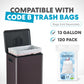 Simpli-Magic 13 Gallon / 50L Step Trash Can, Infinity Edge, Brown