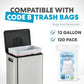 Simpli-Magic 13 Gallon / 50L Step Trash Can, Infinity Edge, Silver