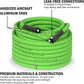 Simpli-Magic Garden Hose 50ft x 5/8", Water Hose Heavy Duty, Flexible, Lightweight Hybrid Hose with Grip Handle - 2 Pack