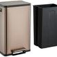 SIMPLI-MAGIC 13 Gallon/50 Liter Kitchen Trash Can, Stainless Steel Step-On Garbage Bin with Side Handles, Built-In Odor Filter Holder & Removable Inner Bucket for Kitchen & Office & Bedroom, Rose Gold