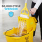 SIMPLI-Magic Side Press Wringer Commercial Mop Bucket on Wheels, 2-Pack, 26 Quart, Yellow, Polyethylene