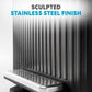 SIMPLI-MAGIC 13 Gallon/50 Liter Black Trash Can Fluted Edge