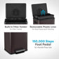 50 Liter / 13.2 Gallon Soft-Close, Smudge Resistant Trash Can with Foot Pedal and Built in Filter- Brown