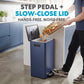 Simpli-Magic 13 Gallon / 50L Step Trash Can, Infinity Edge, Blue