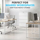 SIMPLI-MAGIC 4 Drawer Lateral Metal File Cabinet with Lock, White